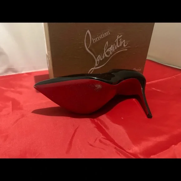 ChristianLouboutin Hot Chick stiletto Pump , Black  Size 38.5/7.5US - Picture 6 of 7